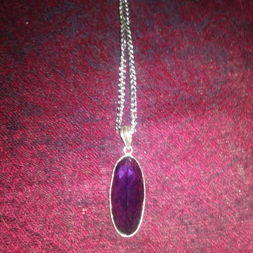 stone and glass pendants
